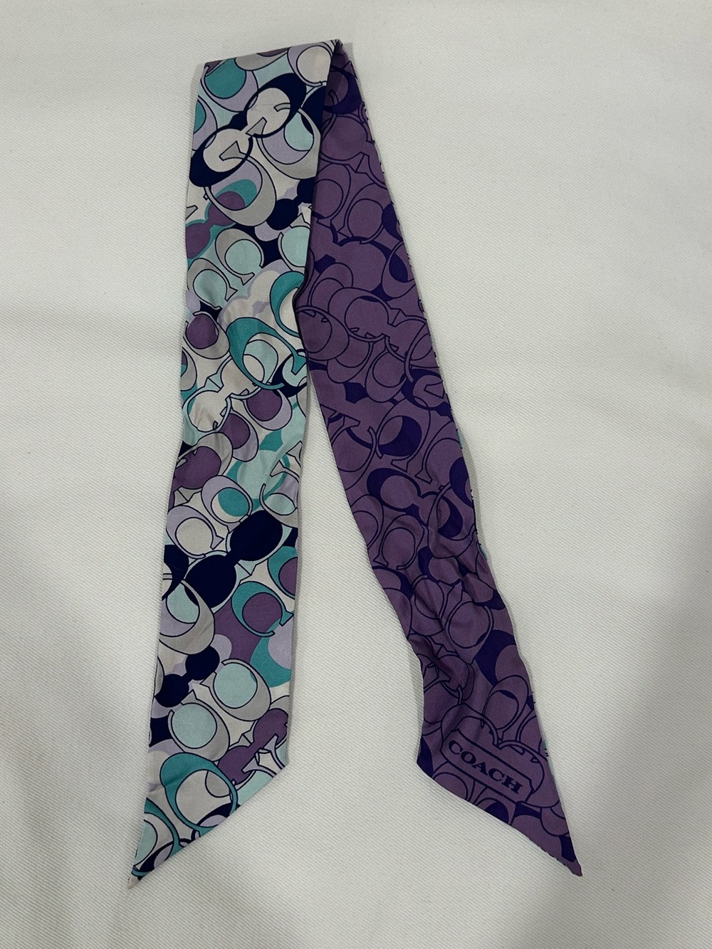 Coach Silk Bag Scarf